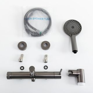 Смеситель для ванны и душа CEZARES RELAX-VD-GM оружейная сталь